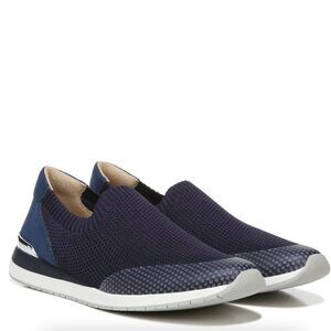 Naturalizer Lafayette French Navy Knit Slip-On Sneakers (WIDE)